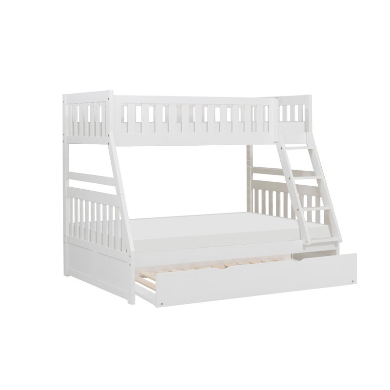 Genelda Kids Bunk Bed with Trundle, Twin over Full