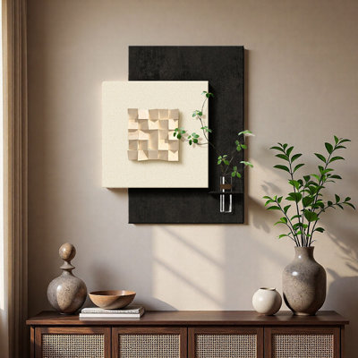 3d Solid Wood Sandstone Multi - Scene Wall Art No Greenery