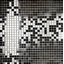 Carreau de mosaïque en métal Enchanted 1 po x 1 po