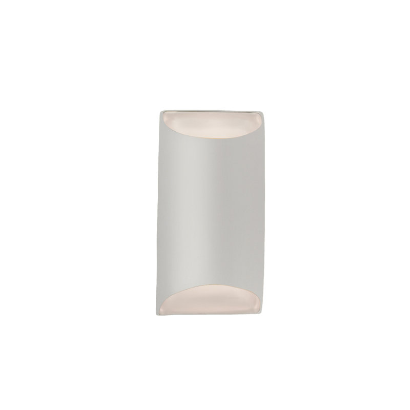 Applique murale en céramique Beda, H 10,75 po x l 5,5 po x P 4 po, Bisque