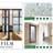 35.4 In. x 78.7 In. Floral Window Film Decorative Non-Adhesive Heat Control Privacy Window Decal