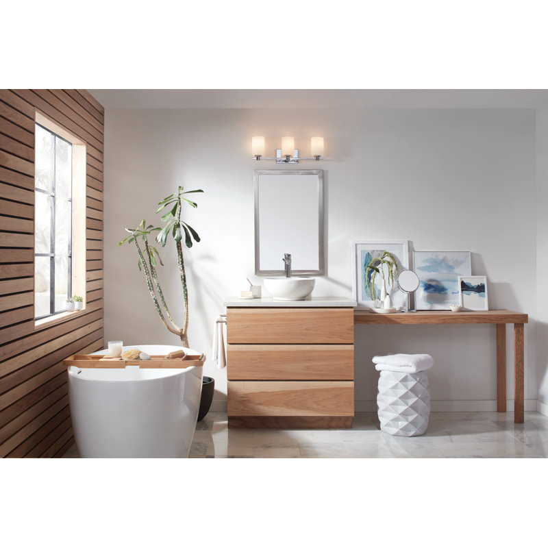 Éclairage pour salle de bain 3 lumières Verdi, Chrome