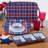 Patriotic Plaid 12 Pc Dinnerware Set