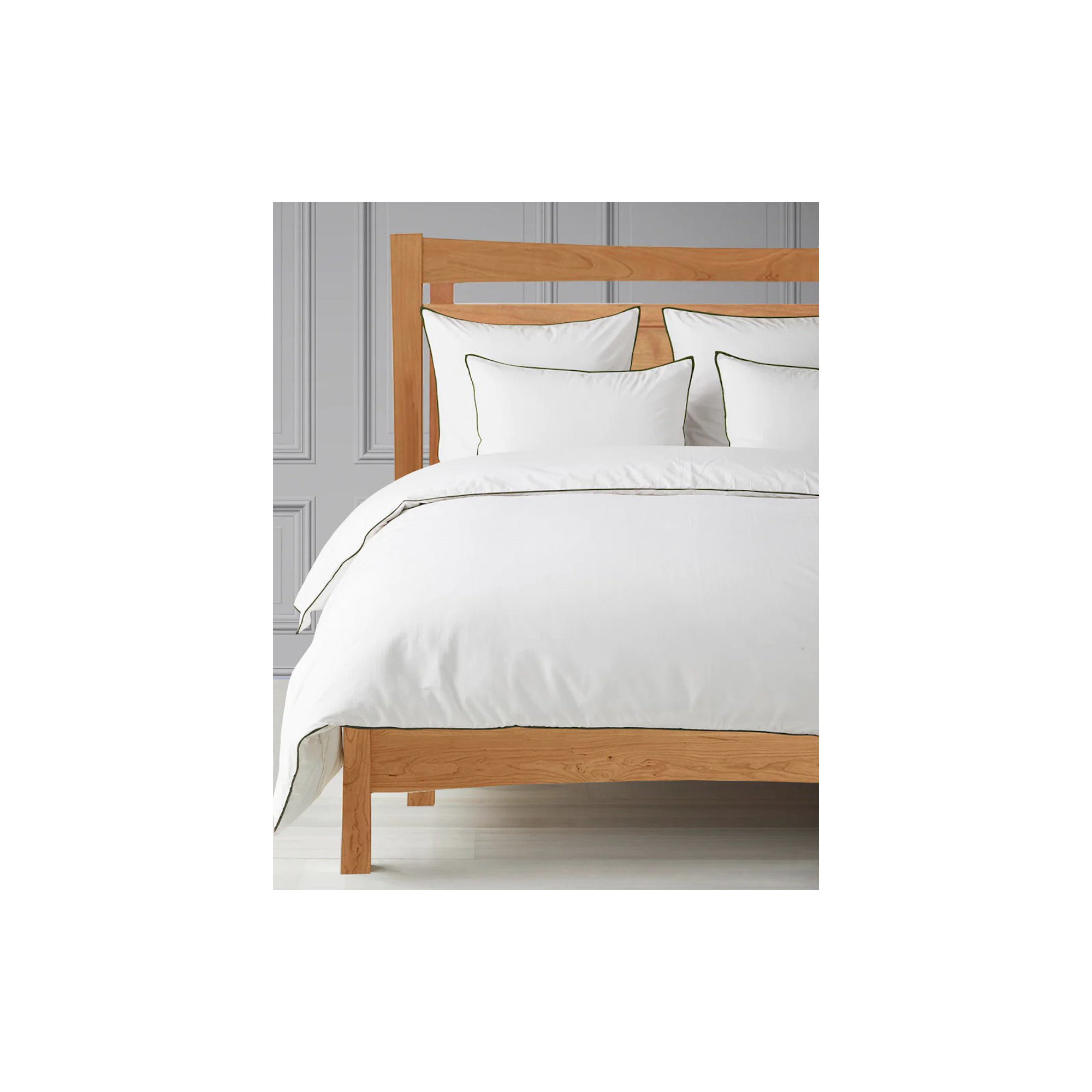 Eifa Cotton Duvet Cover Set, Olive, California King Duvet Cover + 2 King Pillowcases