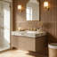 Meuble-lavabo flottant avec espace de rangement multifonctionnel et 3 trous de robinet pré-percés-1346933638-1346933690