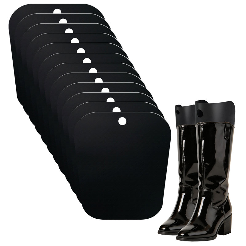  6pair (12sheets) 16in Boot Shaper Form Inserts Boots Support For Boot Black