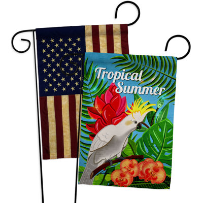 Double Sided 18.5'' H x 13'' W Polyester Garden Flag