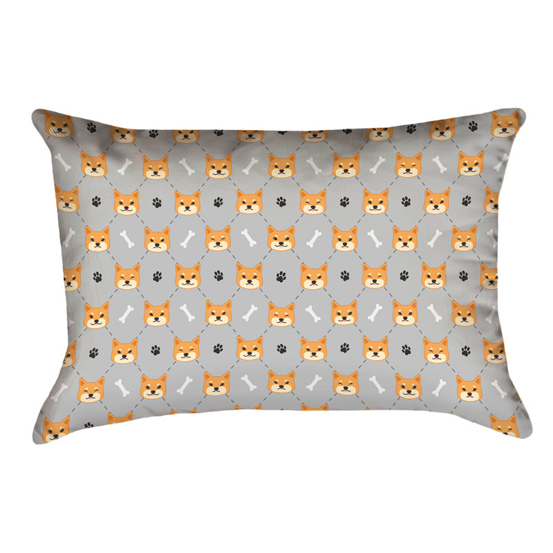 Coussin Katelyn Elizabeth, Polyester, Gris