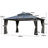 12 ft. W x 16 ft. D Aluminum Patio Polycarbonate Double Roof Gazebo-109786865