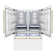 ZLINE Autograph Edition 60 in. 32.2 cu. ft. French Door Built-In Bottom Freezer Refrigerator with Water Dispensers and Ice Makers in Satin Stainless Steel