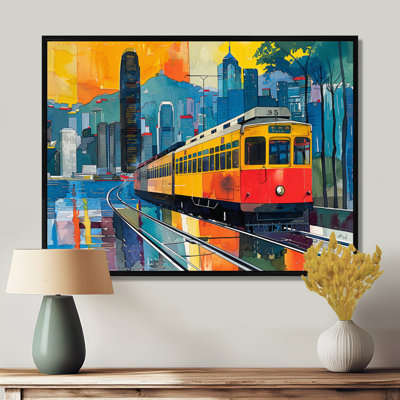 Train To Hong Kong Pop Art II - Hong Kong Wall Art