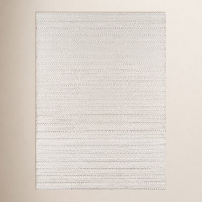 Kells Ivory Hand-Woven Geometric Jute Rug