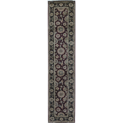 Hand-Knotted High-Quality Wine Area Rug