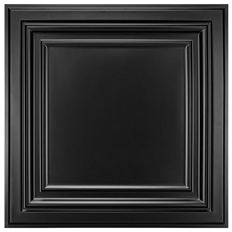 2 pi X 2 pi Carreau de plafond en PVC à coller ou à poser pour la maison, le bureau, paquet de 12, 48 pieds carrés / boîte