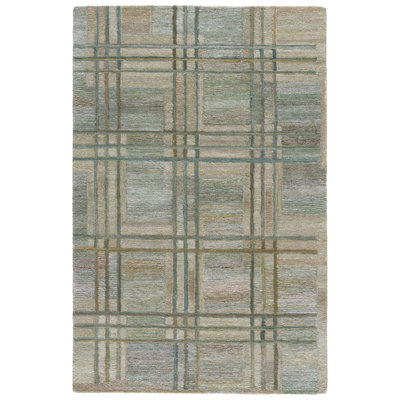 Genre Hand Tufted Plaid Indoor Rug