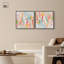 Symphonie de couleurs «I» sur toile satinée, art par Art Remedy-111784460-111784466