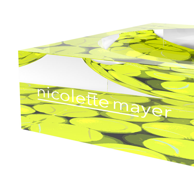 Square Abstract Decorative Tray, 6"W x 6"D x 2"H