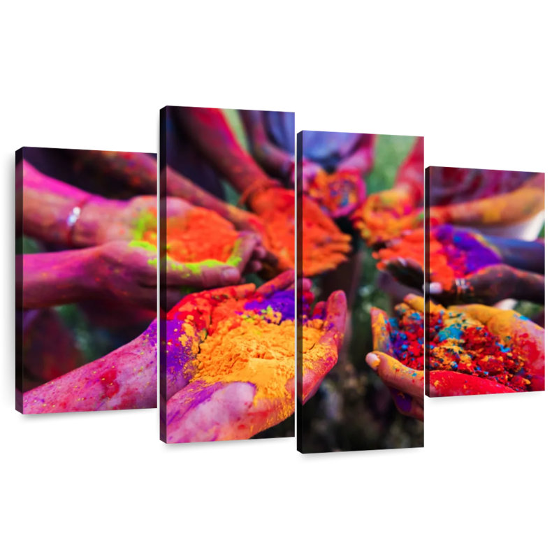 Adella, l'hindouisme holi, H 54 po x l 84 po