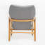 [Vidéo fournie] CHAISE CLUB, fauteuil club à structure en bois, gris