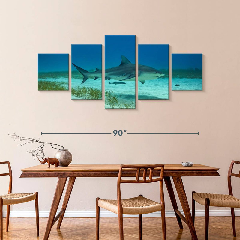 Bull Shark Habitat, 42" H x 92" W