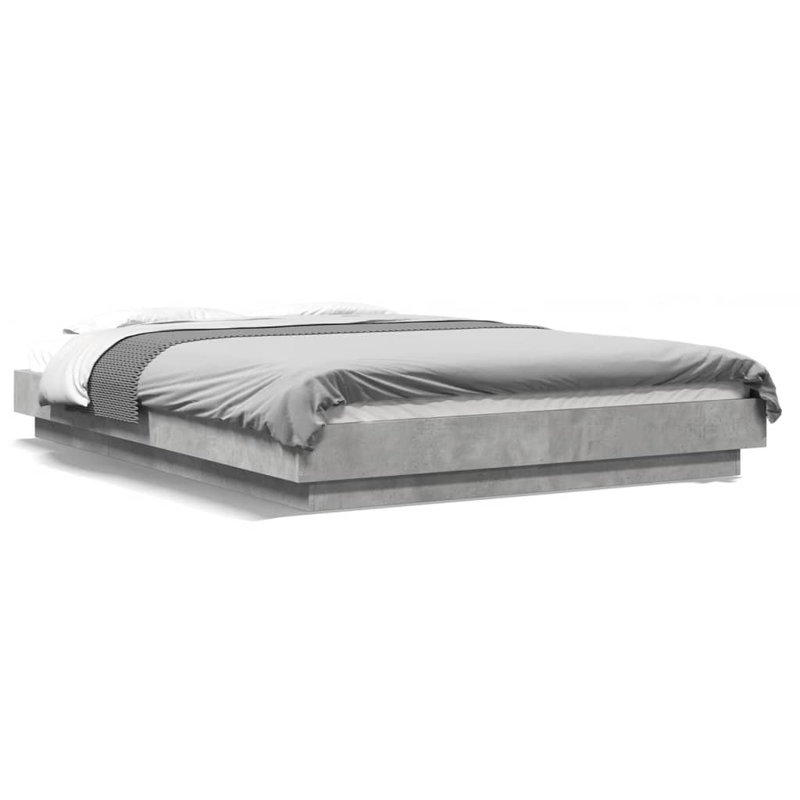 Bormann Bed, Concrete Grey, Small Double (120 x 190 cm)