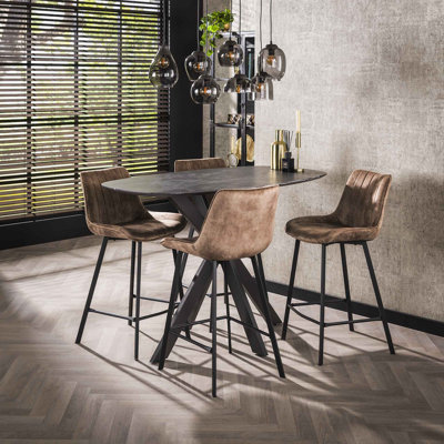Peringer Metal Base Dining Table