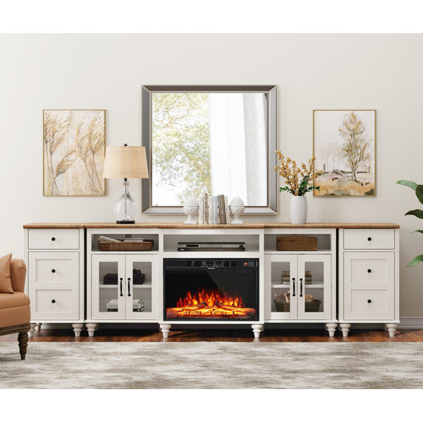 Charlton Home® Scarlett TV Stand, Home Entertainment Center With ...