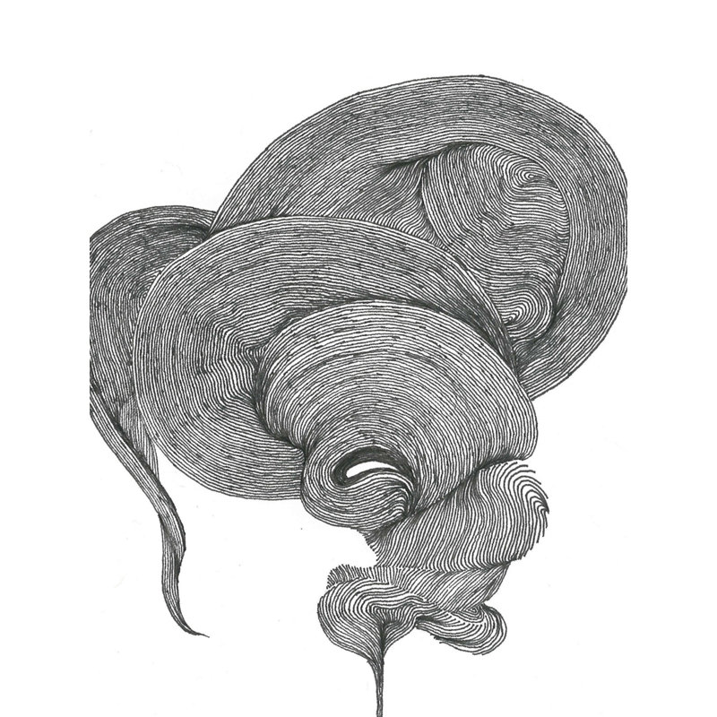 Pensées fumeuses | Encre sur papier | Peinture de Shreya Gupta