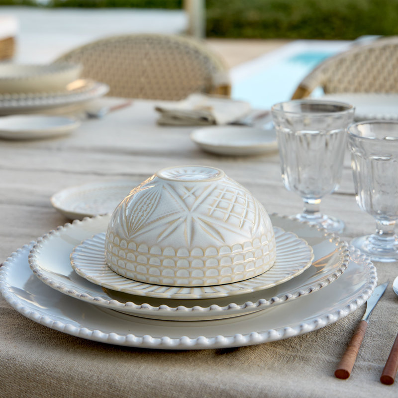 Cristal Handmade Stoneware Salad/Dessert Plate