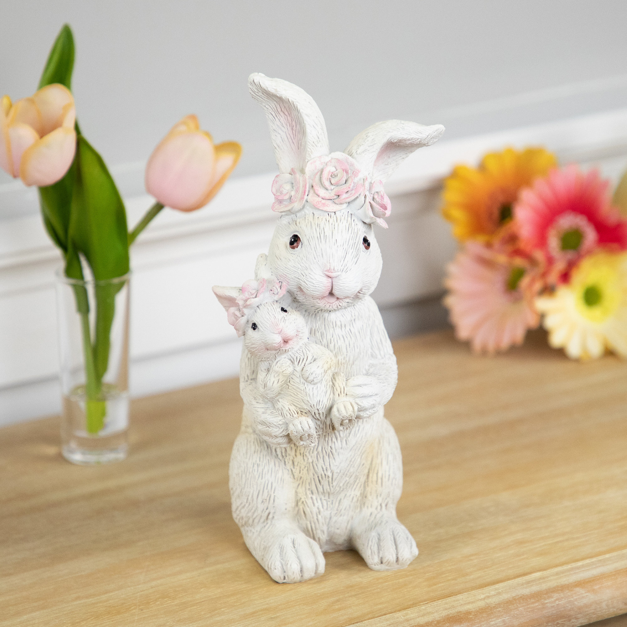 Northlight Rabbit Animals Weather Resistant Resin Garden Statue ...