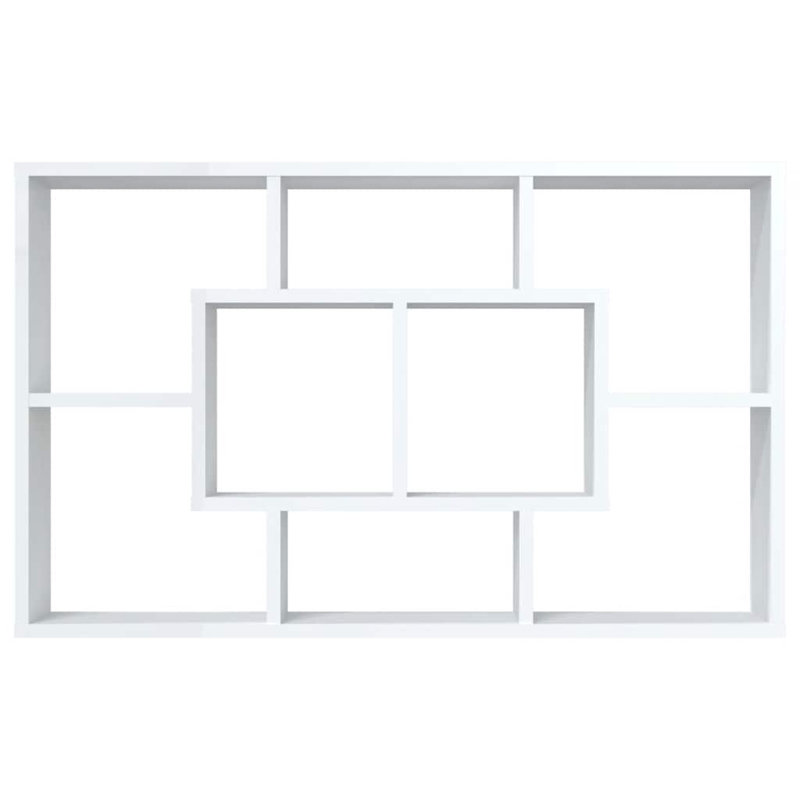 8 Piece Accent Shelf, White
