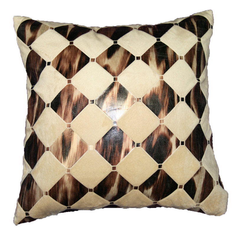 Coussin décoratif Hexagon Design, Or