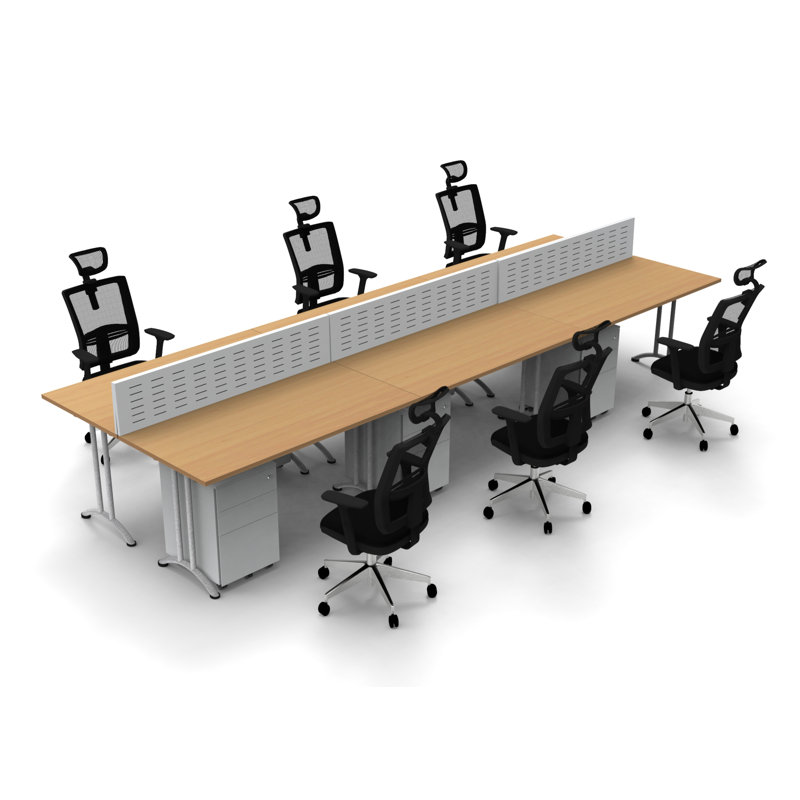 180'' Rectangle Conference Table, Natural Beech