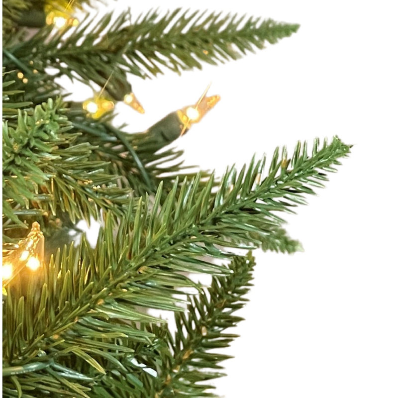 Sapin de Noël artificiel éclairé 90 pi Jahmi - support inclus, 9'