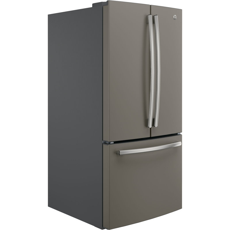 GE Smart Appliances 33" Counter Depth French Door 18.6 cu. ft. Smart Refrigerator, Fingerprint Resistant Slate