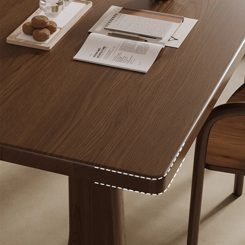 Ensemble de table de salle à manger en bois massif de style ancien chinois, H 29,5 po x L 86,6 po x l 35,4 po