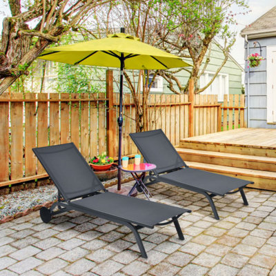Pryer Outdoor Metal Chaise Lounge
