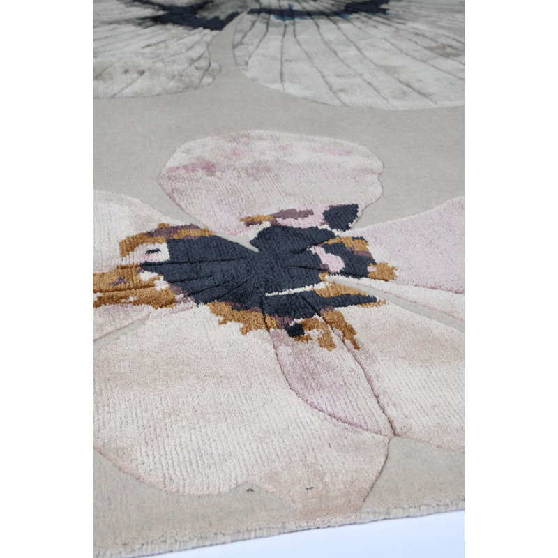 Anemone Pearl Area Rug, Rectangle 6' x 9'
