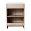 Meuble-lavabo autoportant pour salle de bain - Lavabo en céramique blanche inclus 2 portes d'armoire à fermeture en douceur spacieuses-1473437492-1473437499