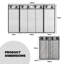 Dheftera 127cm x 2.54cm Steel Spark Screen