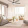 Tulip 52 inch Brushed Nickel Ceiling Fan with LED Light Kit and Remote Control