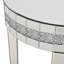 Table basse ronde à miroir