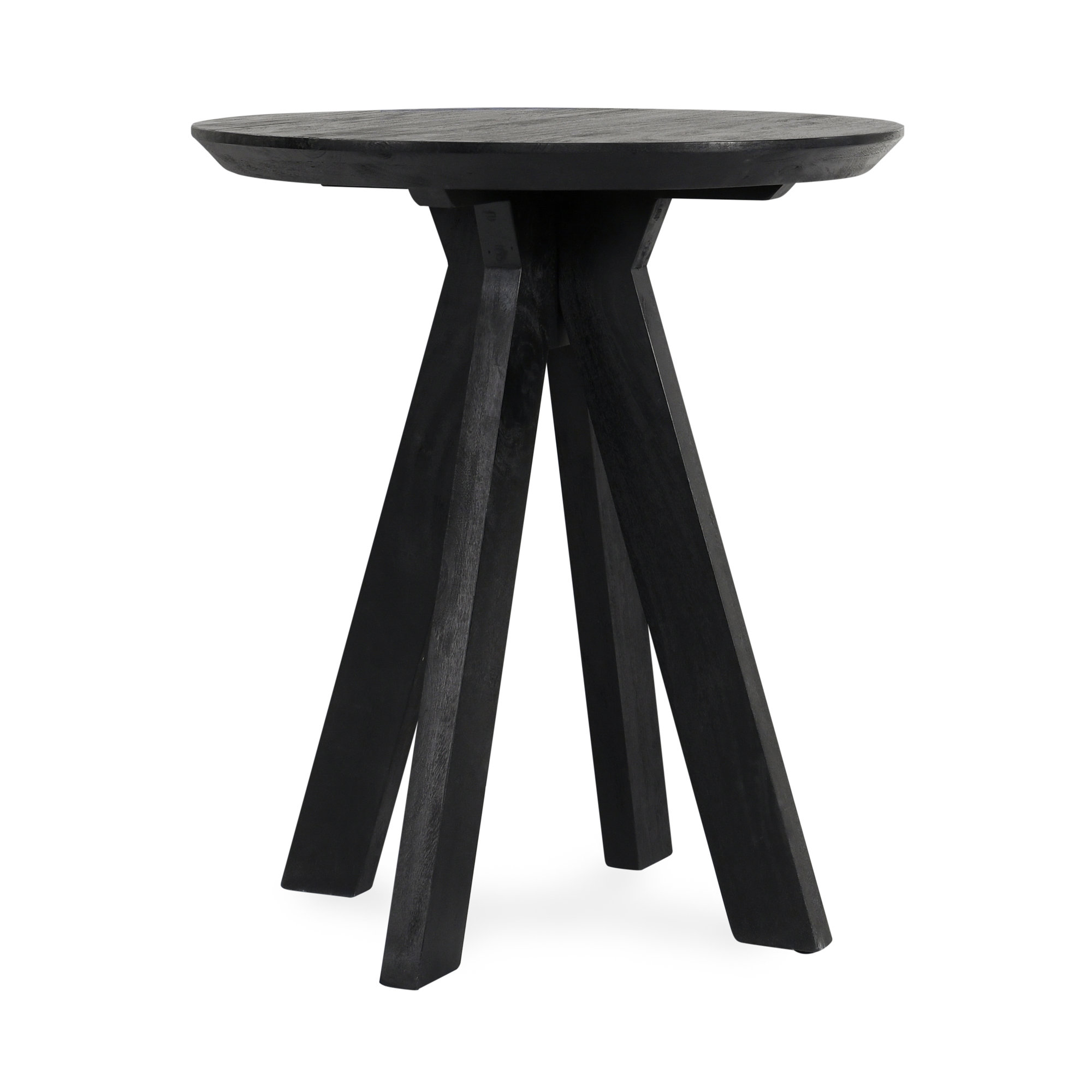 Furley 32" Round Counter Height Dining Table, Black, 36"