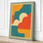 Flowing Forms Mid-Century - Wrapped Canvas-586493213-586493201
