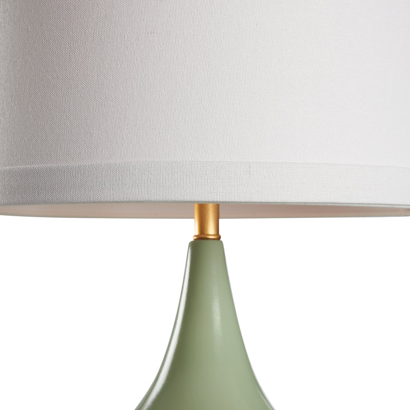 Whitney Lamp - Sky Blue, Green/Antique Gold Leaf