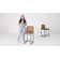 Upholstered 24" Counter Kitchen Stool Set of 2