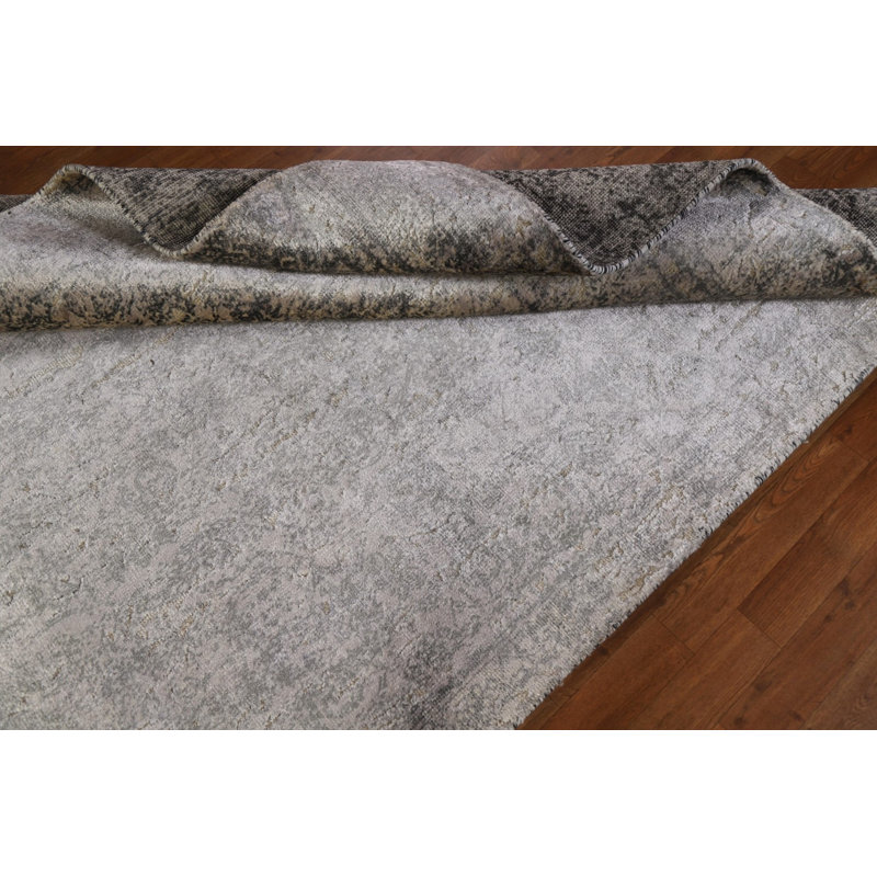 Tapis abstrait 100% soie 6 x 8