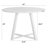 Joubert Round Dining Set, Trestle Dining Table With Boucle Chairs-1218174713-1218174711