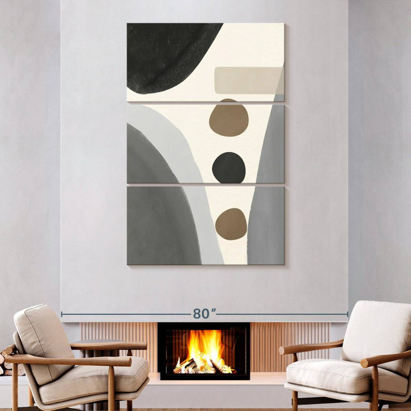 Avery Grey Mountain, 74" H x 48" W