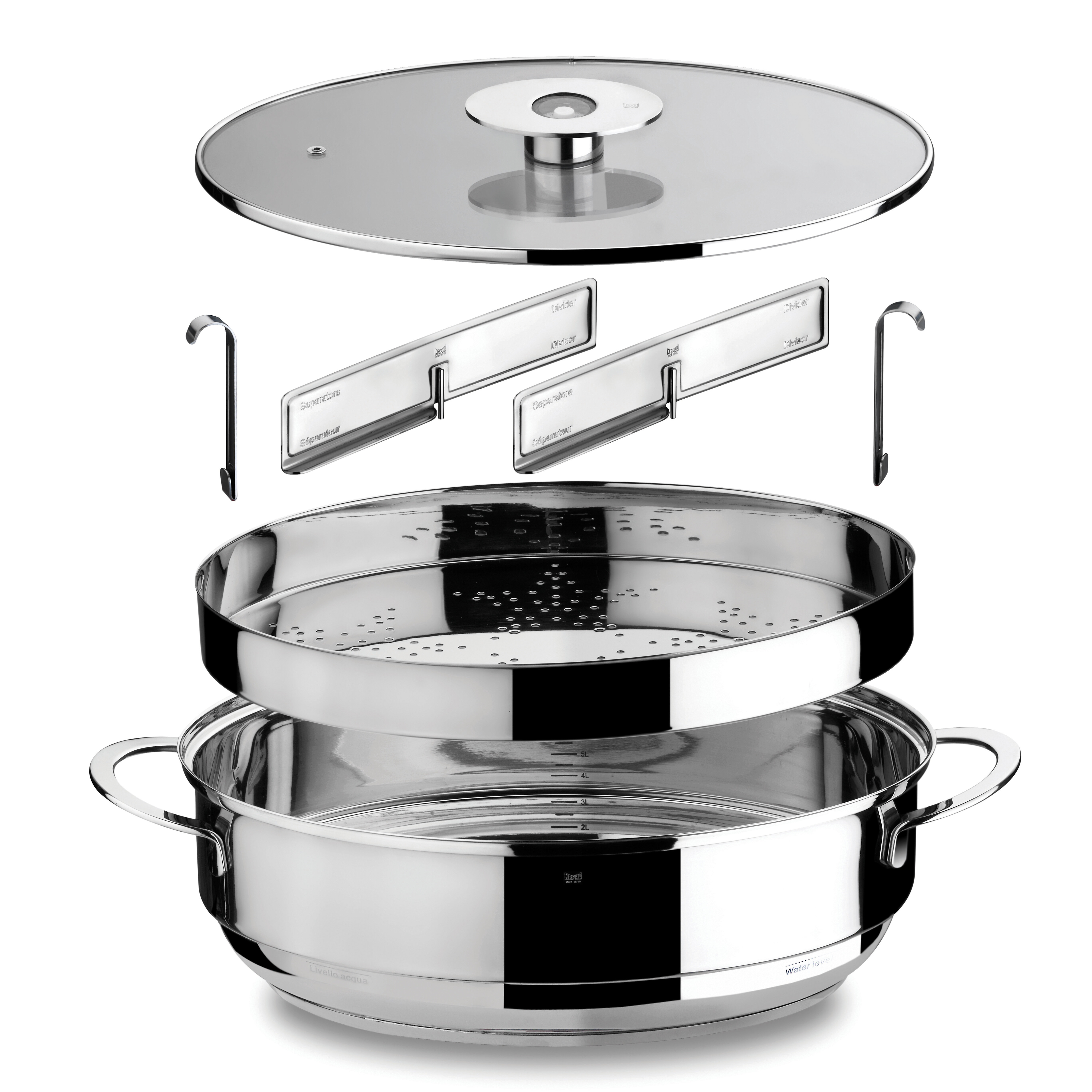 Mepra Oval Deep Casserole with Lid and Grill Stainless Steel & Reviews